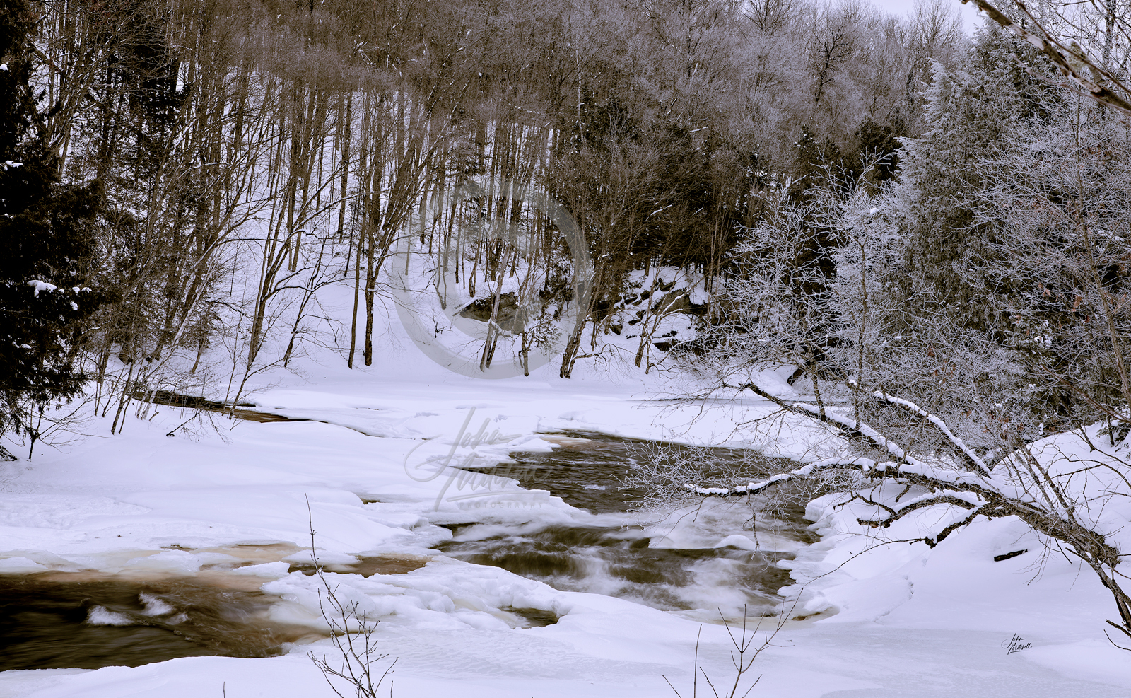 OXTONGUE RAPIDS IN WINTER
