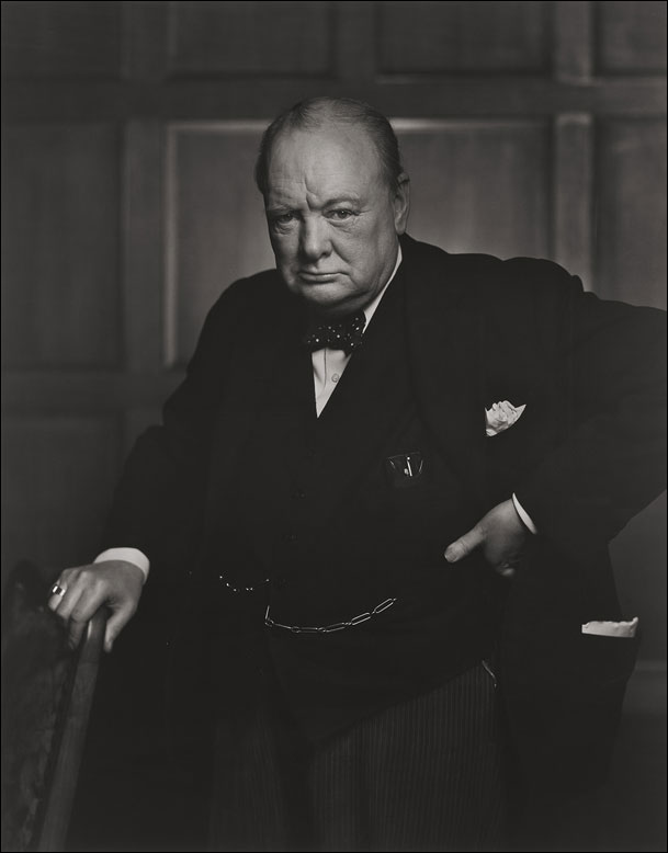 Karsh's portrait of Churchill