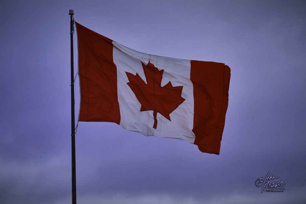 Photo of Canadian flag.