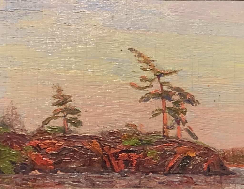 Tom Thomson painting Split Rock Island Georgian Bay.